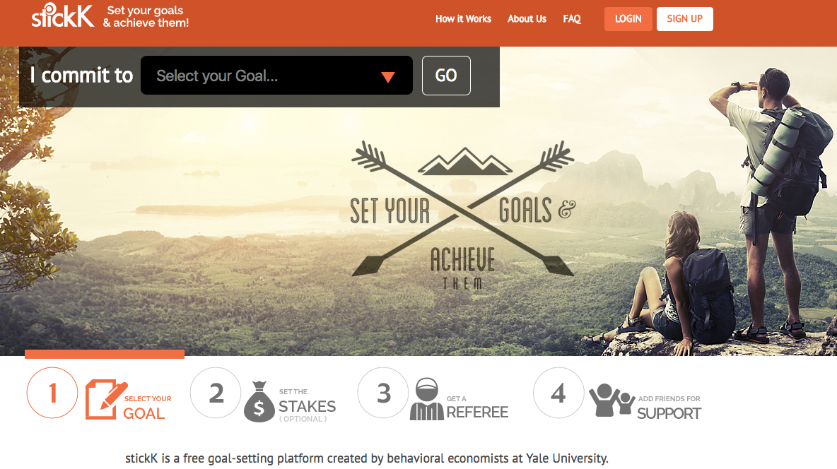 Criando um novo hábito com a ajuda do app Stickk